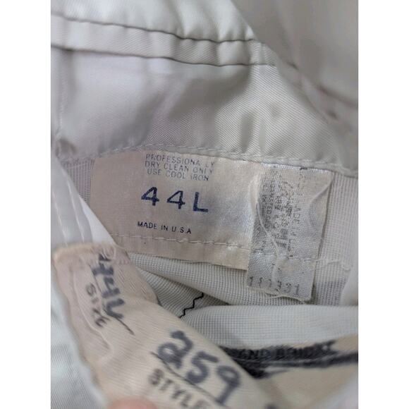 PIERRE CARDIN Black on Black Tonal Striped MENS TUXEDO JACKET 44L 1 Button - Picture 10 of 13